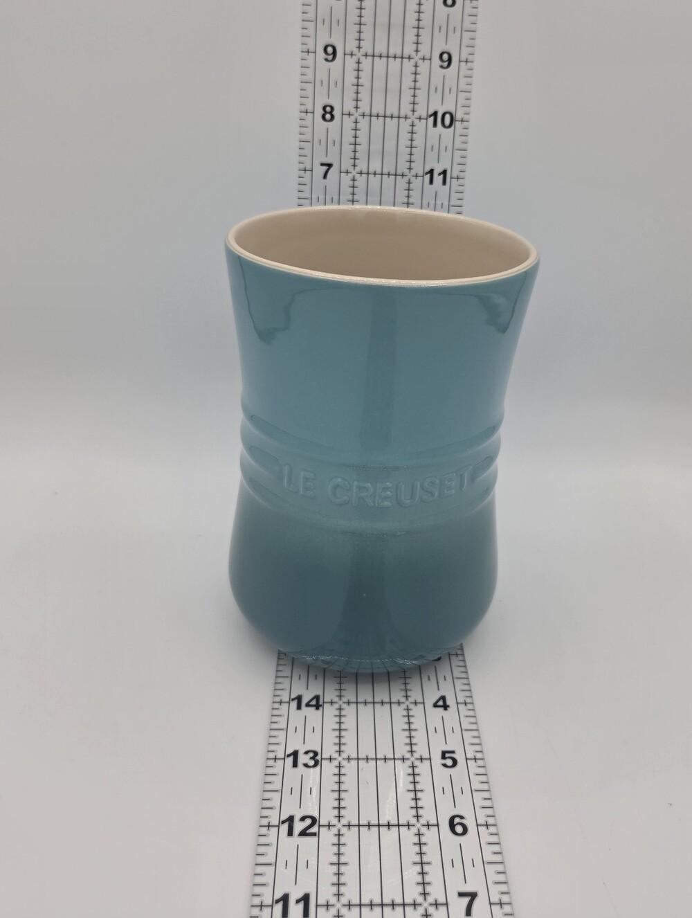 Le Creuset Stoneware 1-Liter (1-Quart) Small Utensil Crock Caribbean Blue